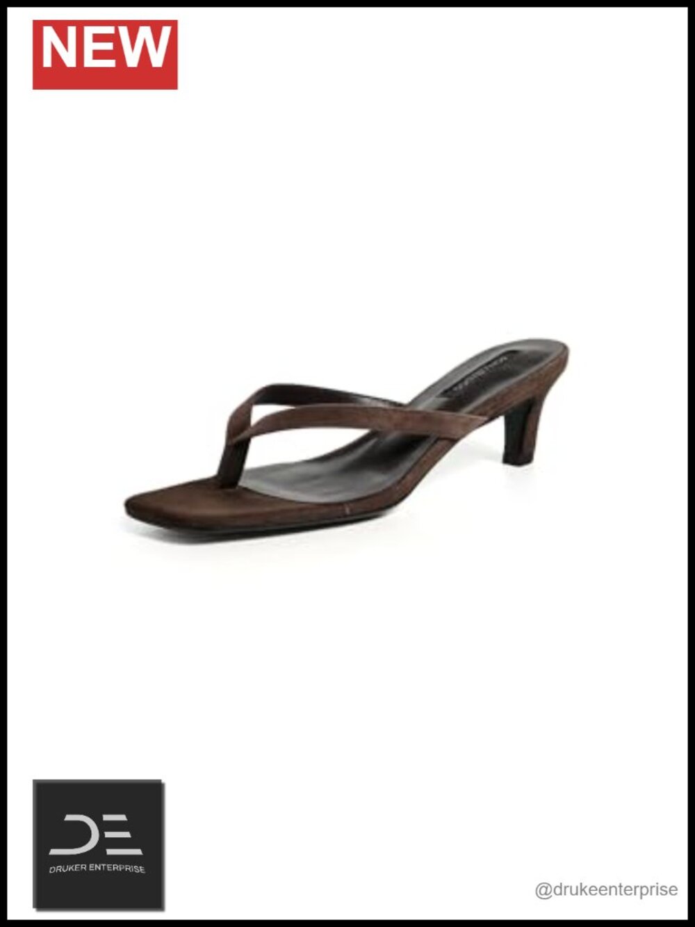 Suede Kitten Heel Sandals Heels Size 5cm